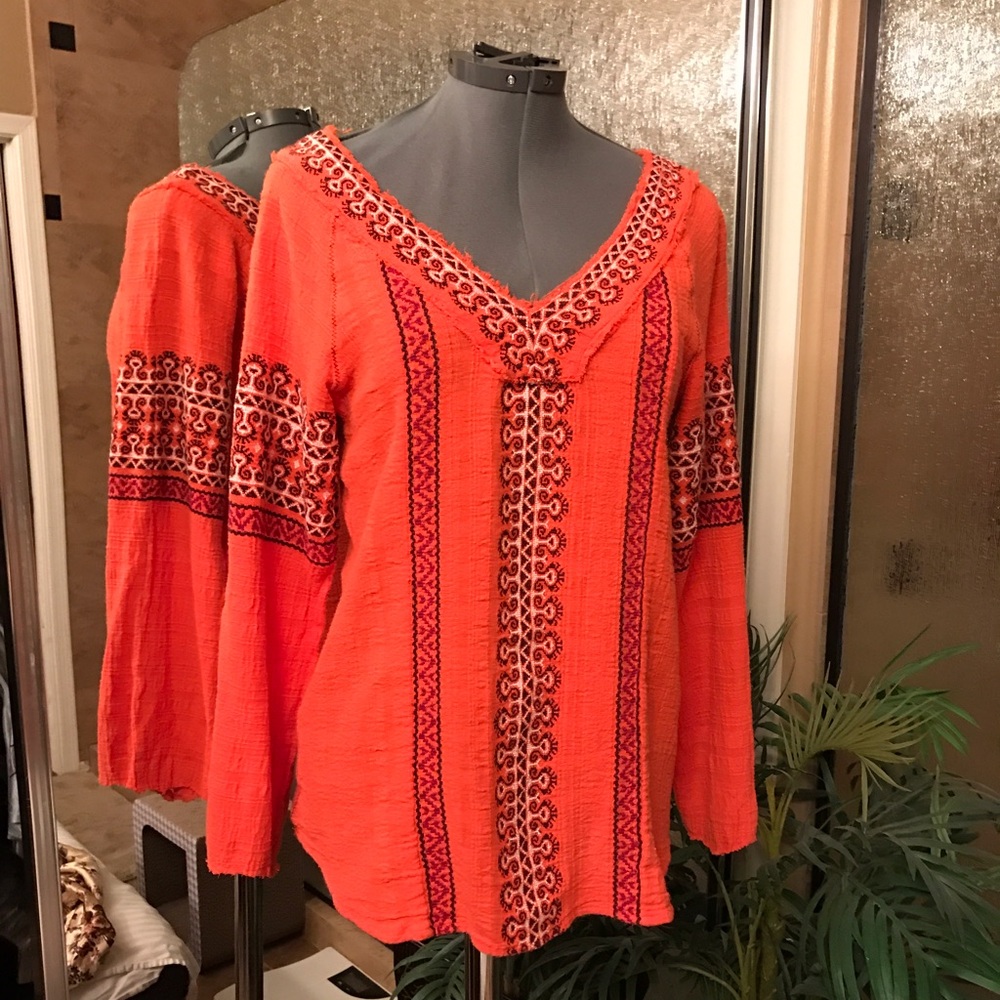 Free People brand long sleeve top size small